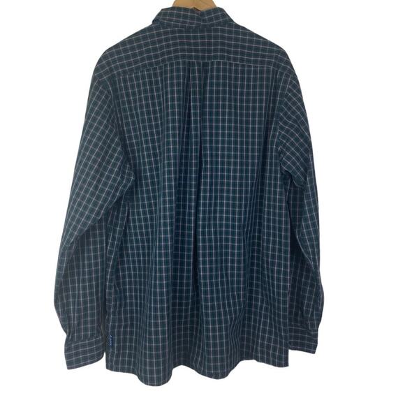 ROWM Men's Preowned Green Plaid Button Down Shirt Size XL Tall - Picture 3 of 5